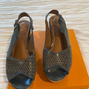 Wedge sandal with cork platform